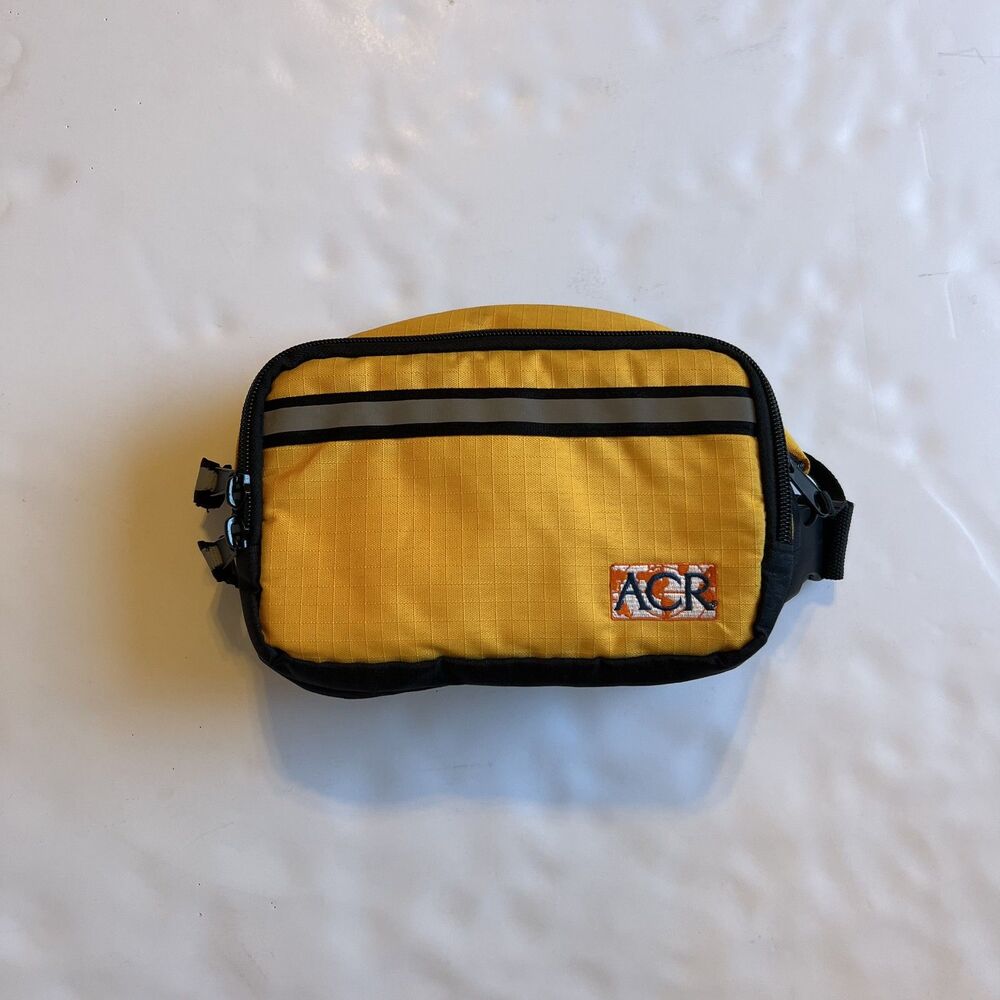 ACR Yellow Waist Pack Fanny Bag Hiking Running Cycling Pouch Reflective